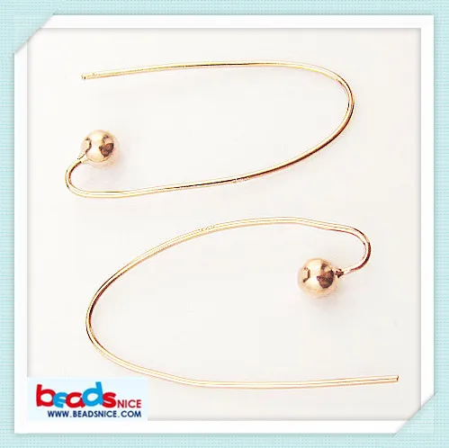 

Beadsnice ID 25347 wholesale earrings trendy 925 Sterling silver hooks earring wires with ball end