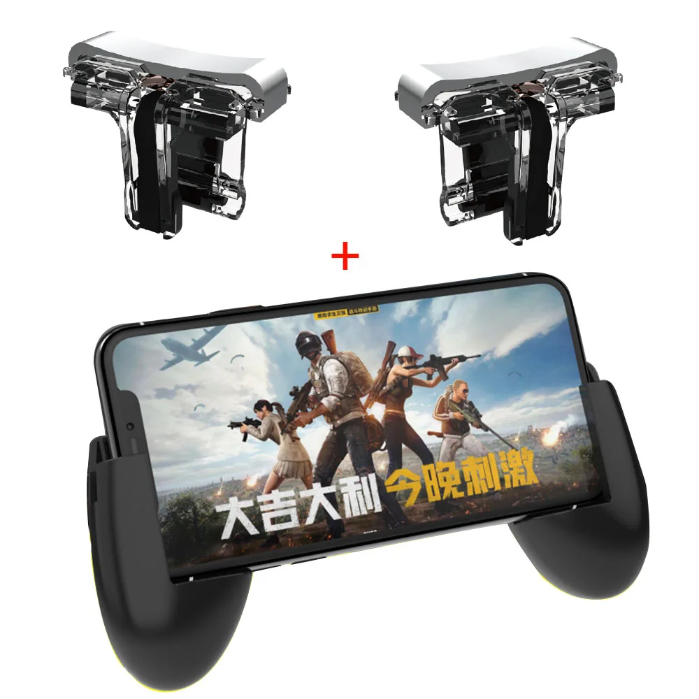 PUBG Controllers joystick gamepad mobile gaming controller with handle grip free fire buttons for iphone 7 trigger | Электроника
