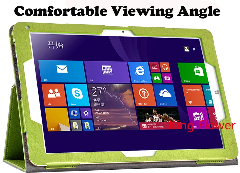 Чехол накладка из искусственной кожи с цветочным принтом для Chuwi Hi12 12 дюймов 3