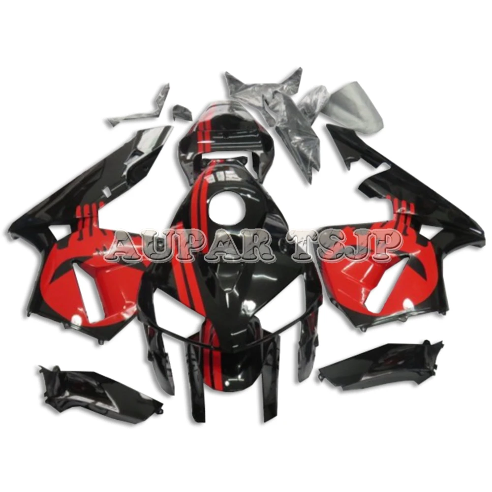 

Customized Shiny Red Black Cowlings For Honda 2005 2006 CBR600RR F5 ABS Injection Plastic Full Bodywork New Sportbike Covers