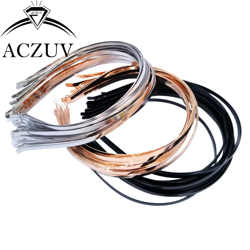 Аксессуары для волос металлическая повязка на голову 3 мм/4 мм/5 мм/6 мм/7 мм тусклый