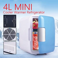 mini portable 4l refrigerator fridge freezer cooler warmer auto car outdoor use