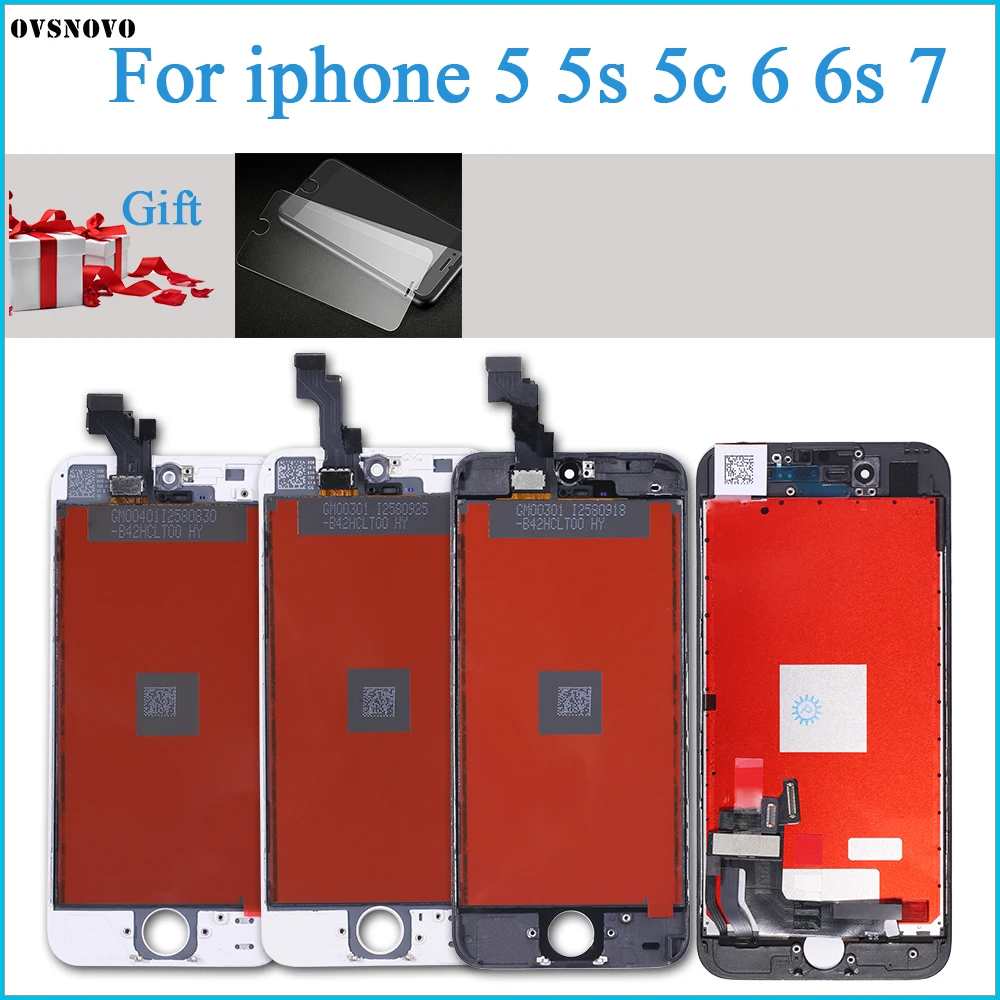 Дисплей pantalla AAA для iPhone 5 5s 6 6s ЖК дисплей с сенсорным экраном и дигитайзером