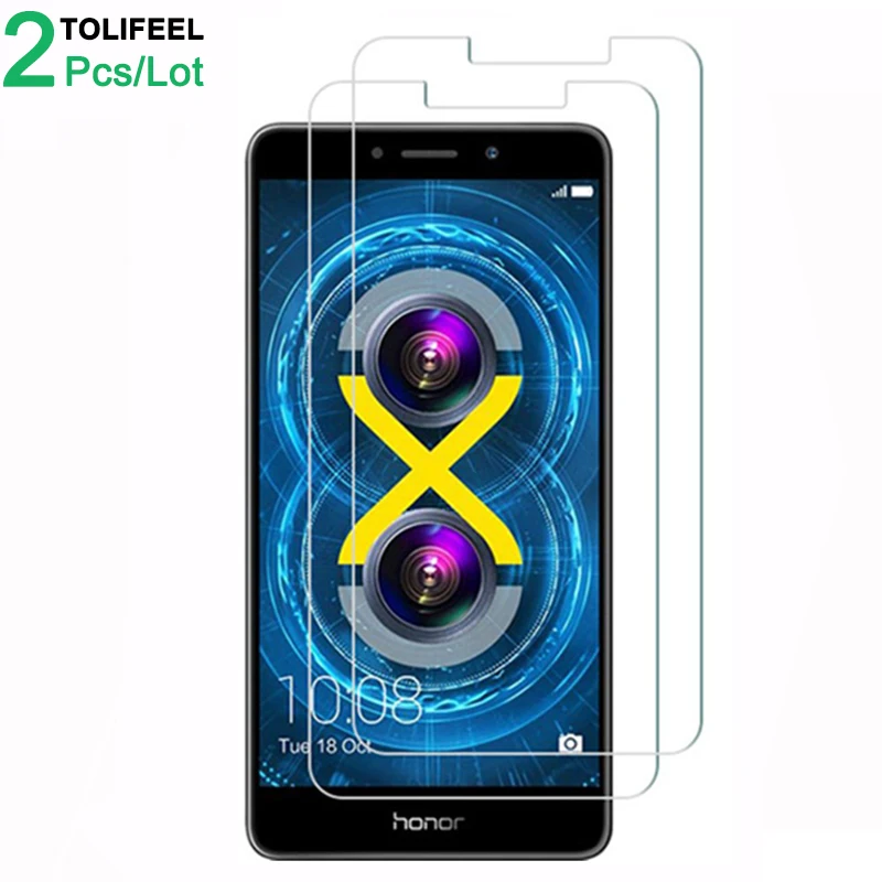 2 шт закаленное стекло для huawei Honor 6X защита экрана 9H 2.5D Защитное стекло для телефона huawei Honor 6X стекло