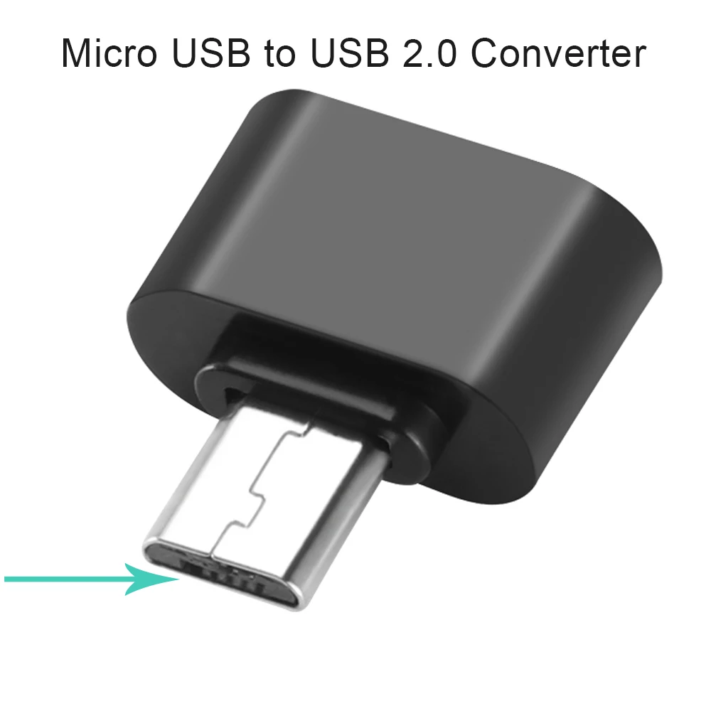USB2.0 black Мини OTG USB кабель телефон OTG адаптер микропроцессор Тип C адаптер Micro USB к USB Женский конвертер для планшеты PC Android - Цвет: USB2.0 black
