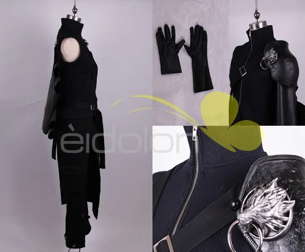 Final Fantasy FF7 Cloud Strife костюм для косплея наряд + искусственная кожа Pauldrons костюмы на