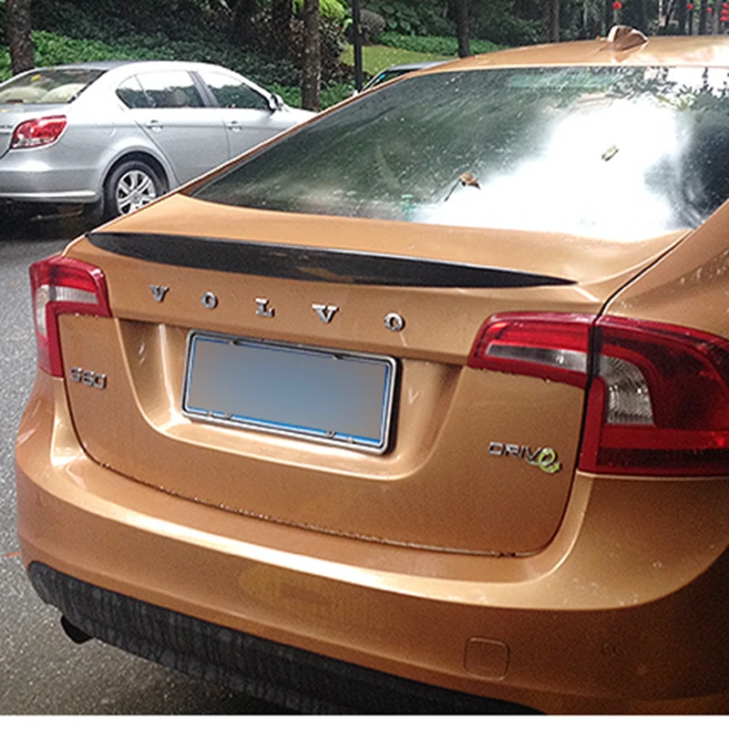 Задний спойлер для Volvo S60 из углеродного волокна багажника 2014 2015 2016 2017 S60|trunk wing|spoiler