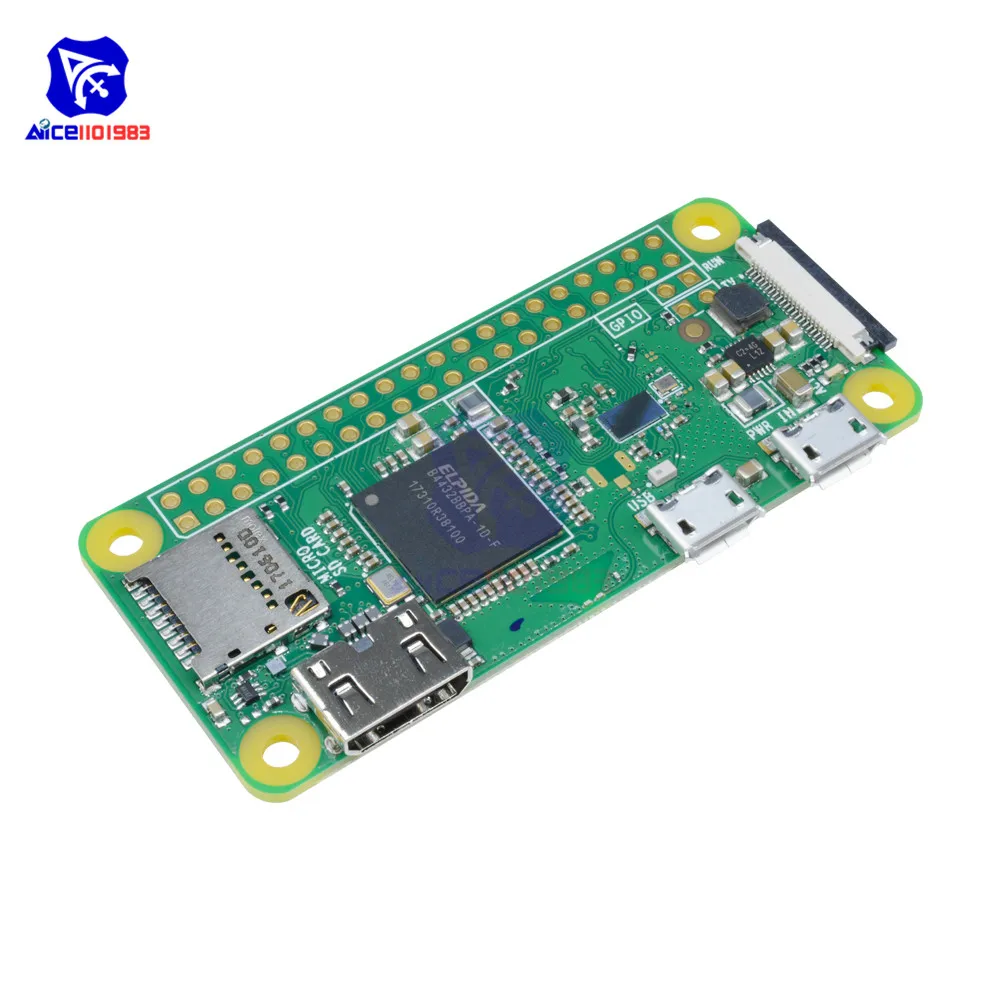 Raspberry Pi Zero W V1.3 1GHz 512MB со встроенным беспроводным WiFi и Bluetooth модулем с двойным
