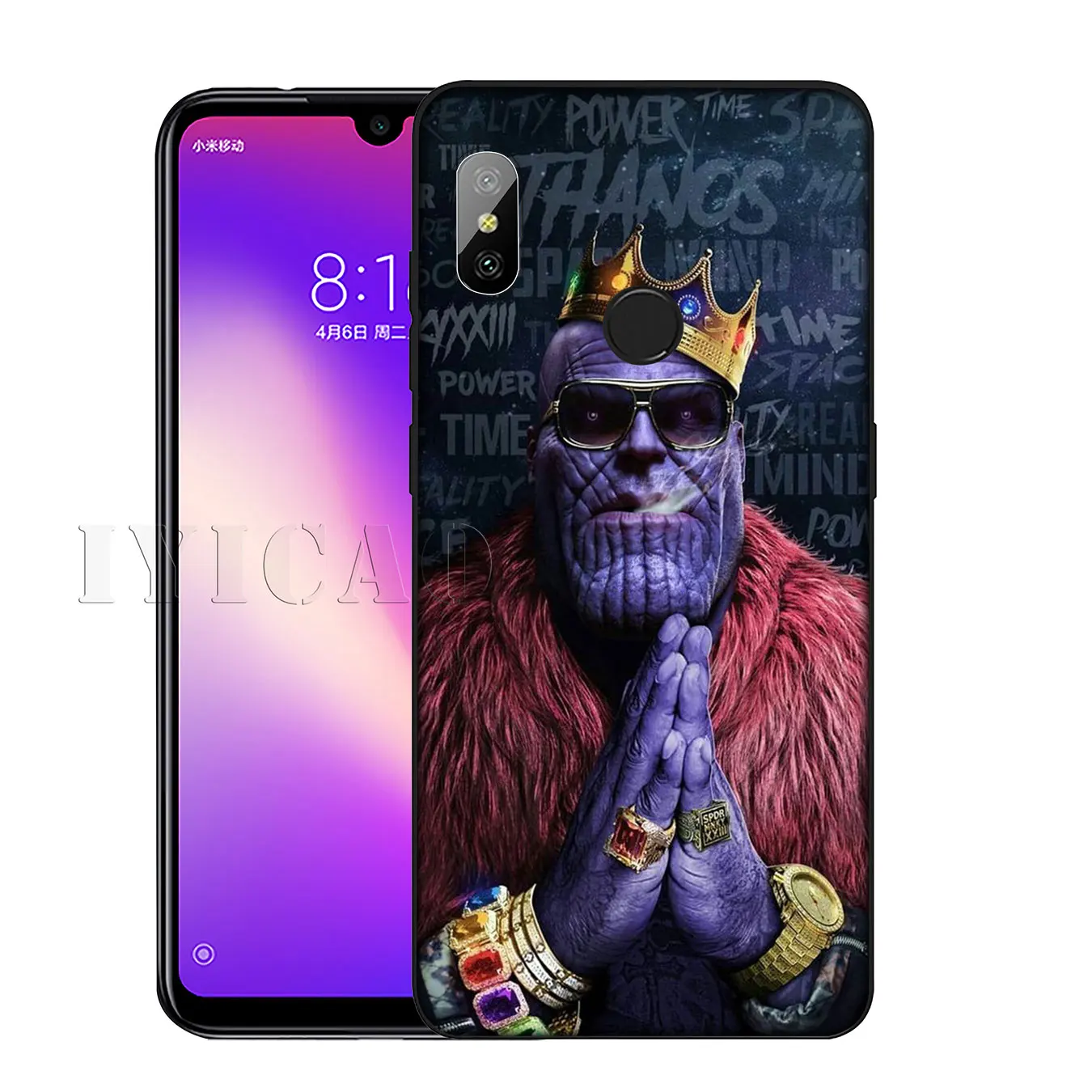 IYICAO Мягкий силиконовый чехол Мстители танос Марвел для Xiaomi Redmi K20 8A 7A 6A 5A S2 4X 4A GO Note 8