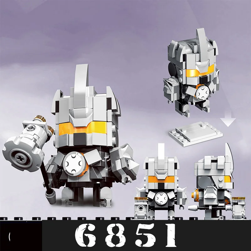 2019 Новое поступление 76 Genji Widowmaker D.Va Квадратная Головка Brickheadz строительные блоки