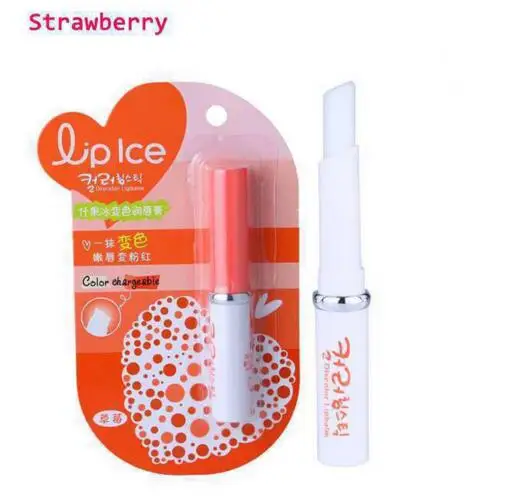 Strawberry Горячая 6 цветов фруктовый бальзам для губ длительная увлажняющая Волшебная губная помада Уход за губами изменение цвета губная помада инструмент - Цвет: Strawberry
