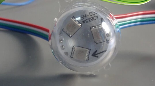Пиксельные модули WS2801 100 шт. 30 мм IC светодиодный RGB 5050 SMD светодиодные