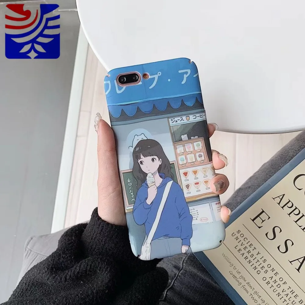 PEIPENG аниме для девочек с героями мультфильмов на каждый день Жесткий Чехол iPhone 7