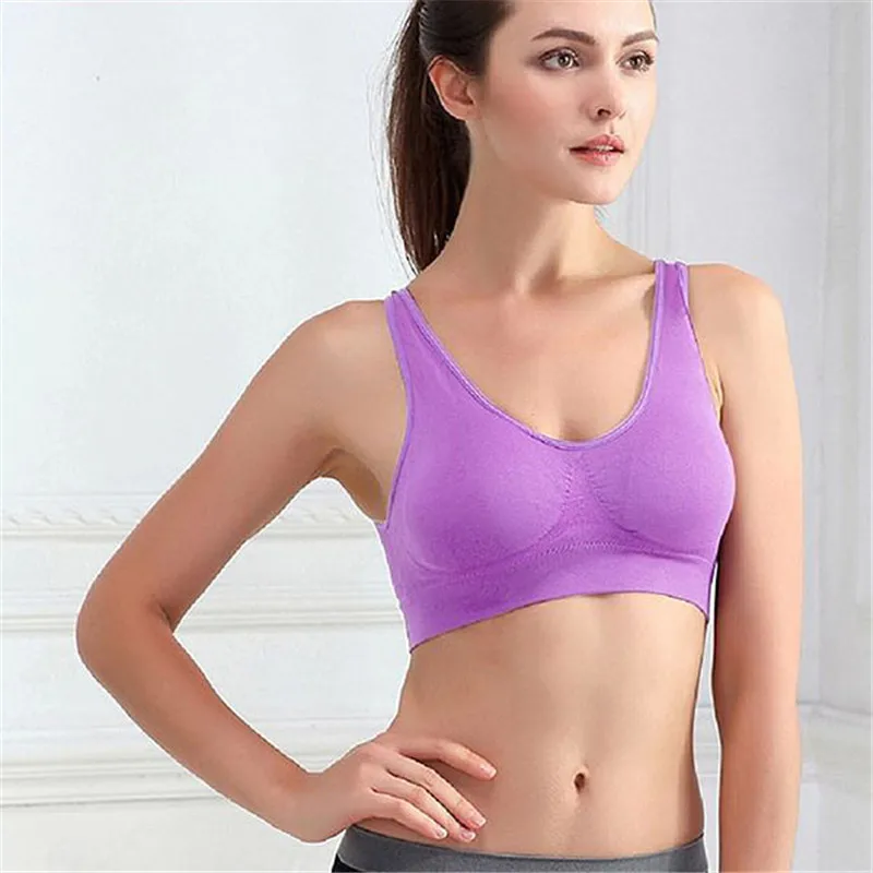 

1PC Women Girls Padded Seamless Bra Vest Tops Rimless Bras Plus Size New