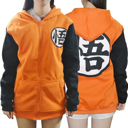 2017 Drogon Ball Goku character Unisex Adult cosplay Anime Winter clothes zipper Sweater | Cosplay Costumes