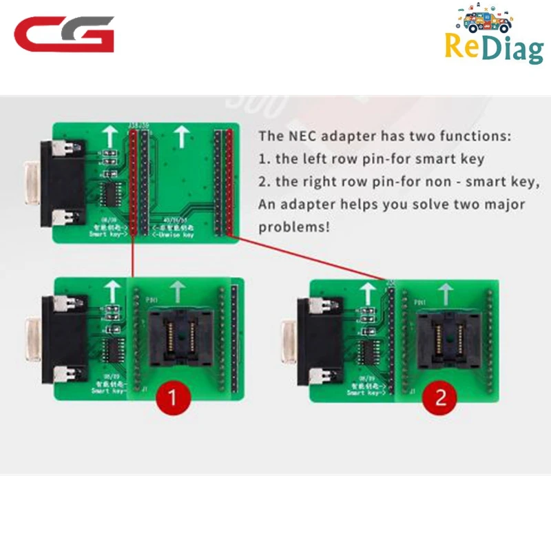 

New Arrival CGDI MB CGMB NEC Adapter For Benz More Speed Faster Support NEC Keys Erase Read&Write CGDI MB Key programmer Prog