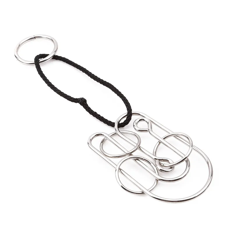 Классические детские металлические игрушки веревочная веревка головоломка