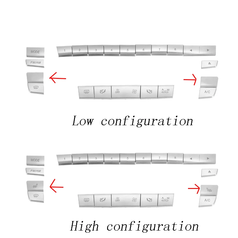 Автомобильный Стайлинг управления кондиционированием CD панель Кнопка крышка