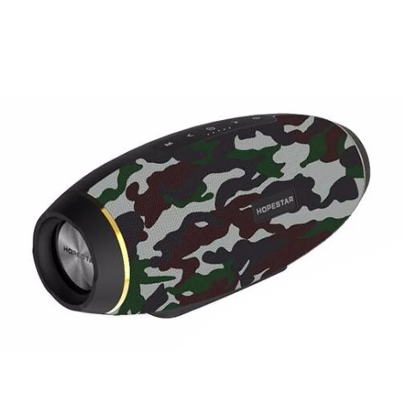 Hopestar H20 портативный Bluetooth динамик водонепроницаемый mp3 музыкальная Колонка Беспроводная 30 Вт ПК ТВ звуковая панель коробка стерео сабвуфер для xiaomi - Цвет: Army green H20