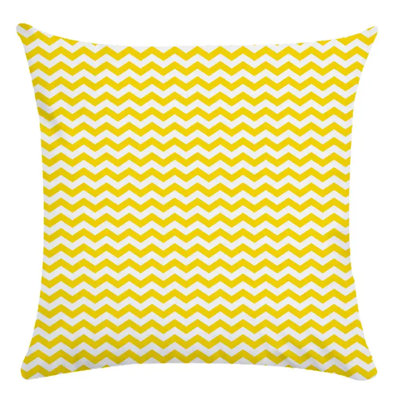 Супер мягкие желтые полосы домашний декор наволочки покрытия для подушек 45*45 см