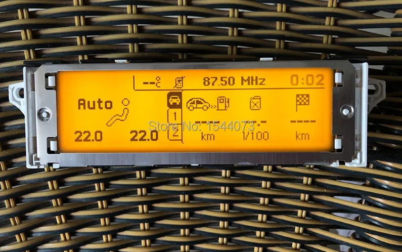 Желтый оригинальный экран Поддержка USB Dual-zone Air и Bluetooth дисплей монитор 12 Pin для