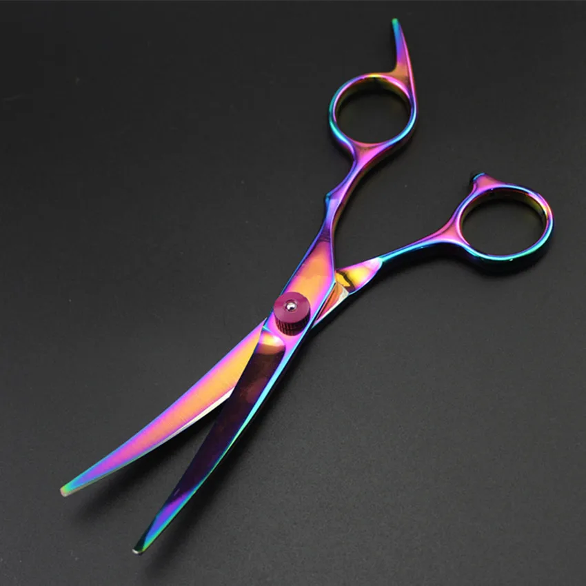Rainbow 6/7 inch Hair Cutting Thinning Scissor Shears Barber Haircut Scissors Salon Hairdressing Styling Tool | Красота и здоровье