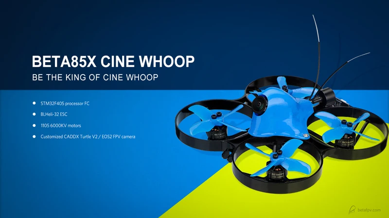 Beta85X Whoop Квадрокоптер 2S HD whoop DVR с 1105 6000KV двигатель 2S F4 FC BLHeli_32 ESC axii антенна EMAX Avan " 4-х лезвия реквизит