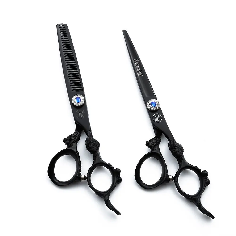 

Профессиональный набор ножниц Moontay 6,0 дюйма, парикмахерские ножницы для стрижки волос, филировки, ножницы для парикмахерской, ножницы для до...
