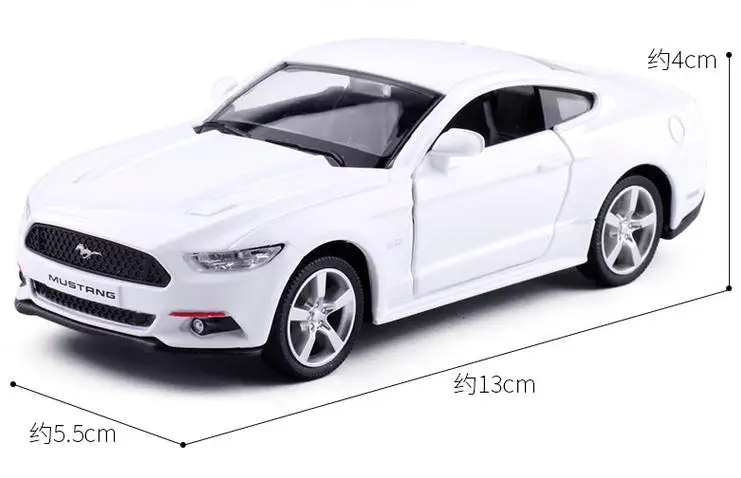 Модель автомобиля из 1:36 сплава, высокая имитация Ford Mustang 2015GT игрушки, игрушечные транспортные средства, развивающие игрушки