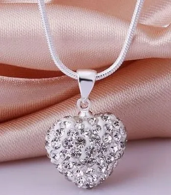 Бесплатная доставка новое поступление модное ожерелье с белым сердцем бусины