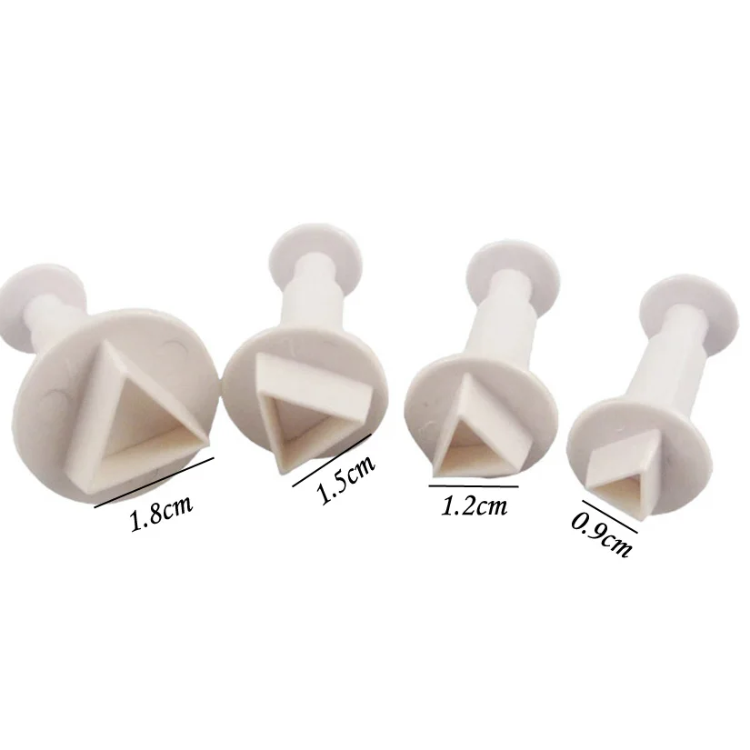 4 шт./компл. треугольной формы помадка украшения торта Жевательная паста