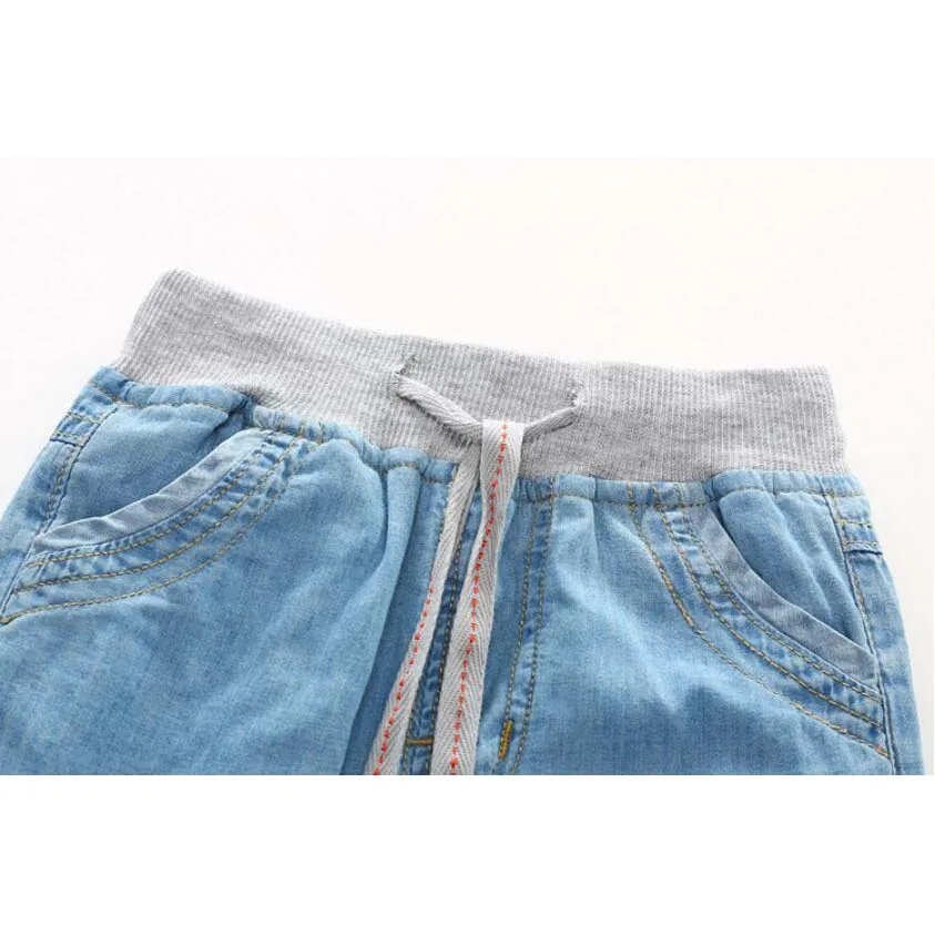 Детские джинсы хлопковые чистые мягкие тонкие джинсовые брюки для младенцев