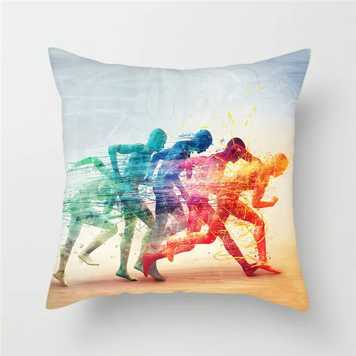 Fuwatacchi Running Cushion Cover Dead Rick Runner Pillow Sunrise Printed Decorative Pillows for Sofa Car | Дом и сад