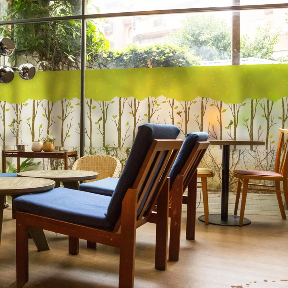 Зеленое матовое стекло пленка полиэтиленовая витражная клейкая матовая оконная