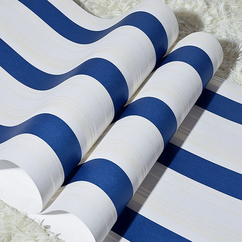 Настенная 3D Бумага в Вертикальную Полоску современный простой рулон нетканого