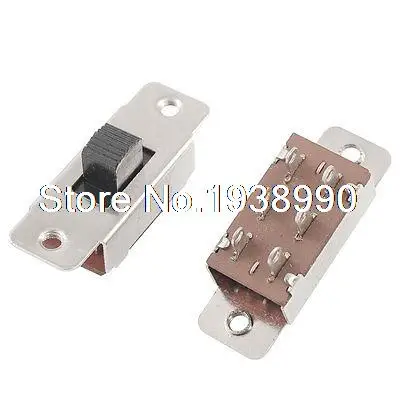 5 шт. вкл/выкл/вкл 3 позиции DPDT 2P2T PCB панель слайд переключатель 6A/125 В 3A/250 AC|switch ir|slide