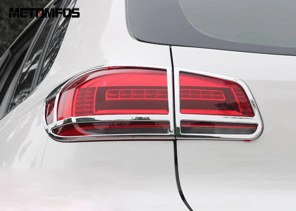 Для Volkswagen Tiguan 2012 2013 5dr хэтчбек хромированный задний светильник накладка задний фонарь защитная рамка аксессуары для автомобиля Стайлинг