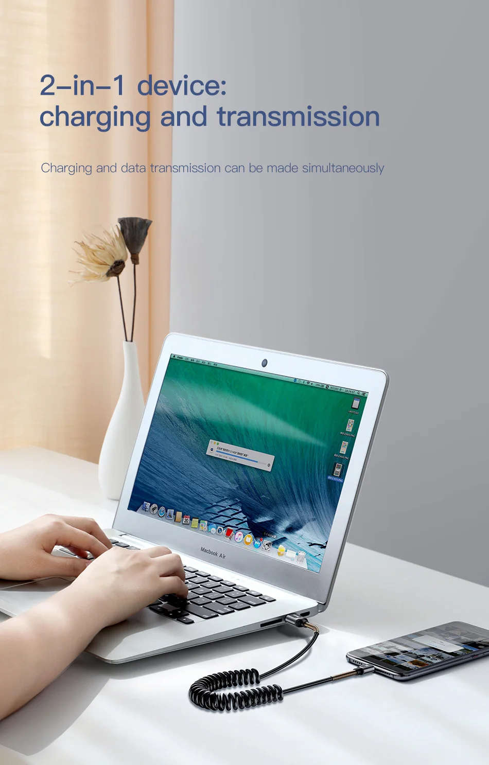 Baseus USB кабель выдвижной пружинный кабель для iPhone X XS Max XR 8 7 6 Plus Быстрая зарядка зарядное устройство кабель для передачи данных провод шнур адаптер