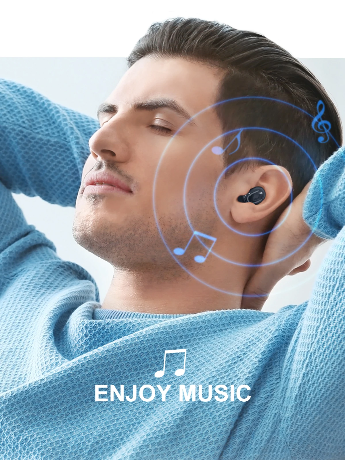 ANMONE TWS 5,0 Bluetooth наушники беспроводные Bluetooth наушники-вкладыши стерео спортивные наушники Игровые наушники с зарядным устройством