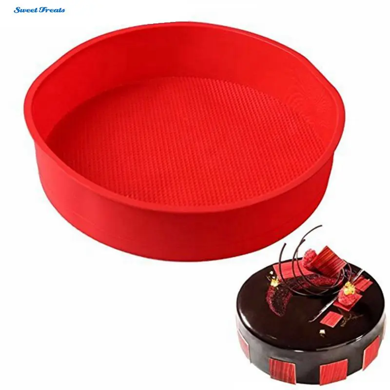 Большая круглая Гибкая силиконовая форма для выпечки тортов формы сделай сам|cake
