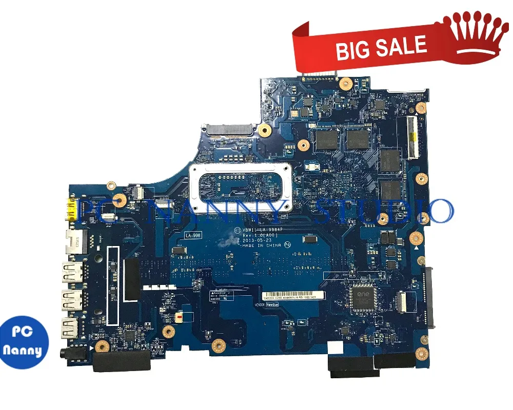ПК Няня для Dell Inspiron 17R 5737 материнская плата ноутбука 0DYFMW I7-4500U VBW11 LA-9984P