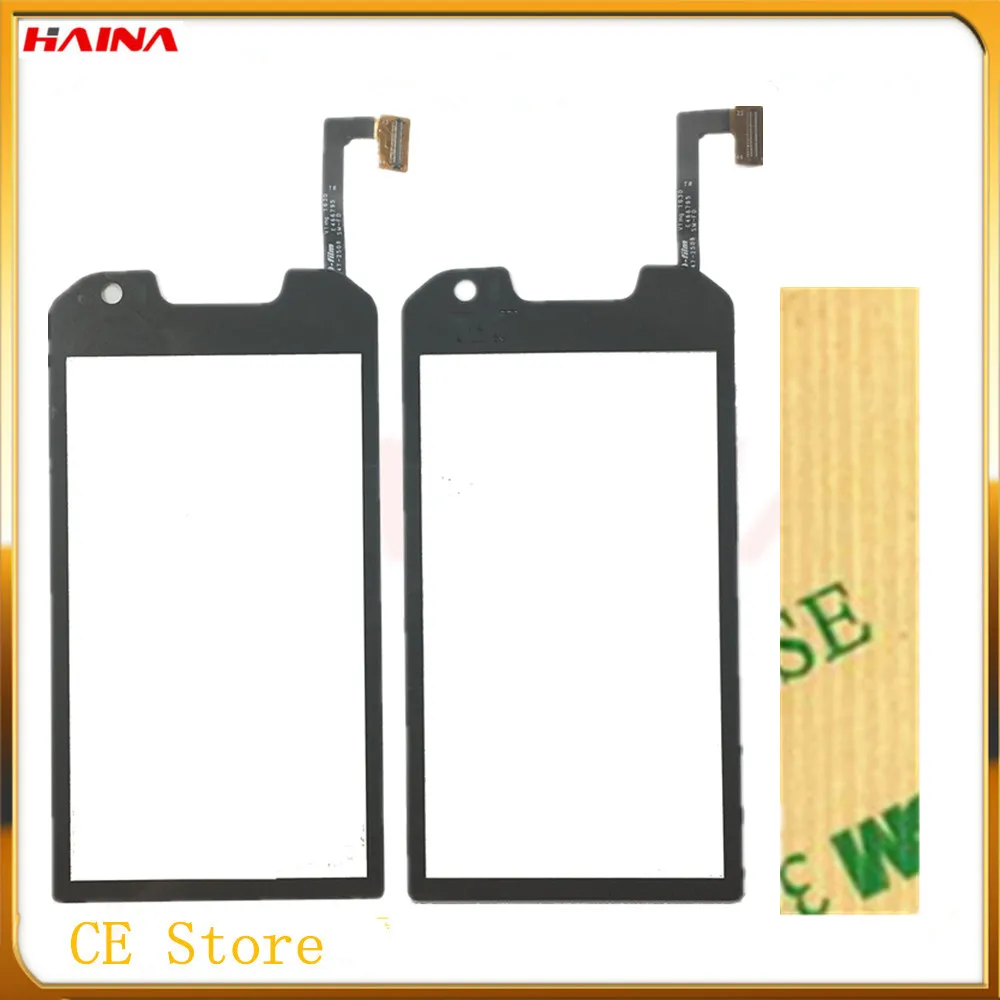 Черный цвет новый сенсорный для CAT S60 экран дигитайзер Запчасти + 3 М лента|Экраны