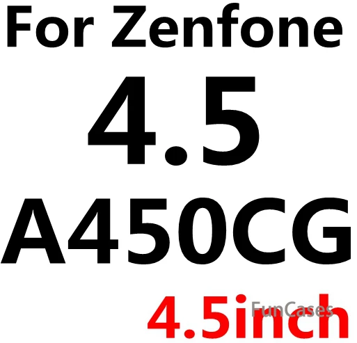 For A450CG С уровнем твердости 9 H закаленное Стекло для Asus Zenfone 2 Laser Ze500KL Ze550KL Ze500CL Ze550ML Zenfone 3 MAx Zc550KL 4 5 ZD551KL Live G500TG Стекло Protectiv - Цвет: For A450CG