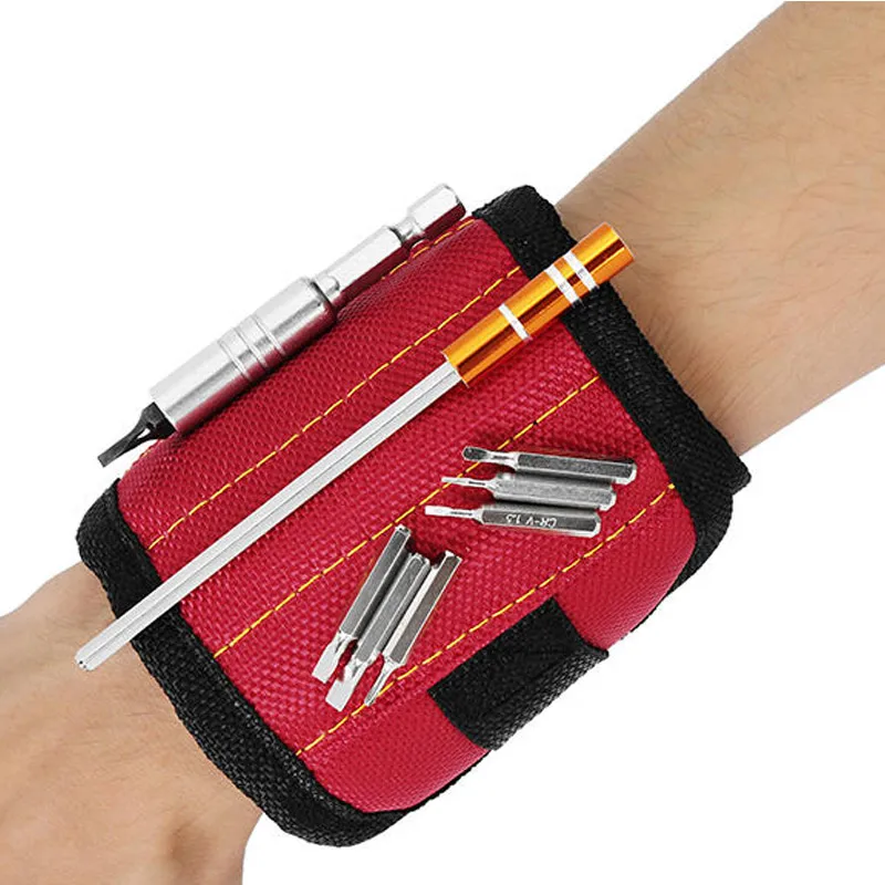 Allsome 2 магнита винты гвозди сверла электрик мешок магнитный браслет портативный