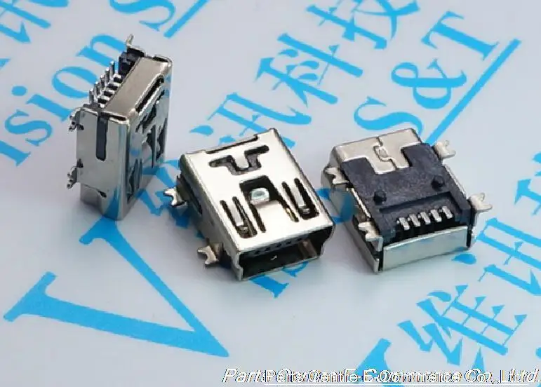 50 шт. мини 5P USB зарядное устройство Порт гнездо запасные части для PS3 беспроводной