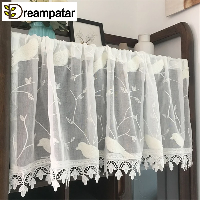 Креативные романтичные занавески из тюля для кухни модные декоративные ML74B