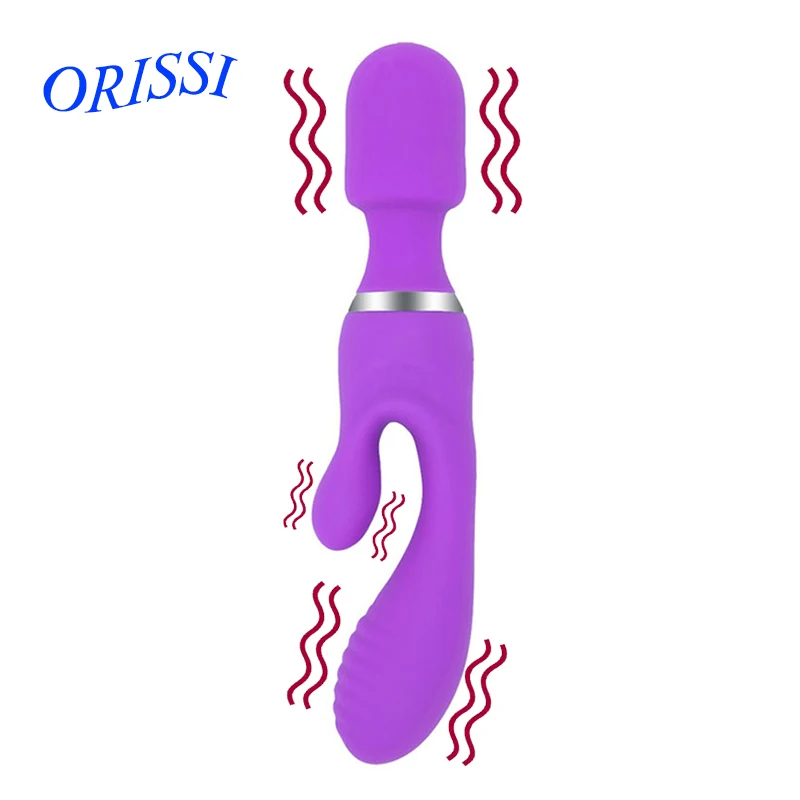 Мощный тройной фаллоимитатор ORISSI вибраторы для женщин стимуляция точки G клитора