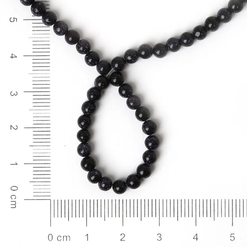 New Fashion 39cm/bag 4/6/8/10/12mm Blue SandStone Round Loose Beads Pick Size For Jewelry Making | Украшения и аксессуары