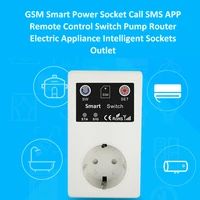 16a gsm socket outlet remote control power switch temperature sensor smart home relay controller sms app garage door gate opener