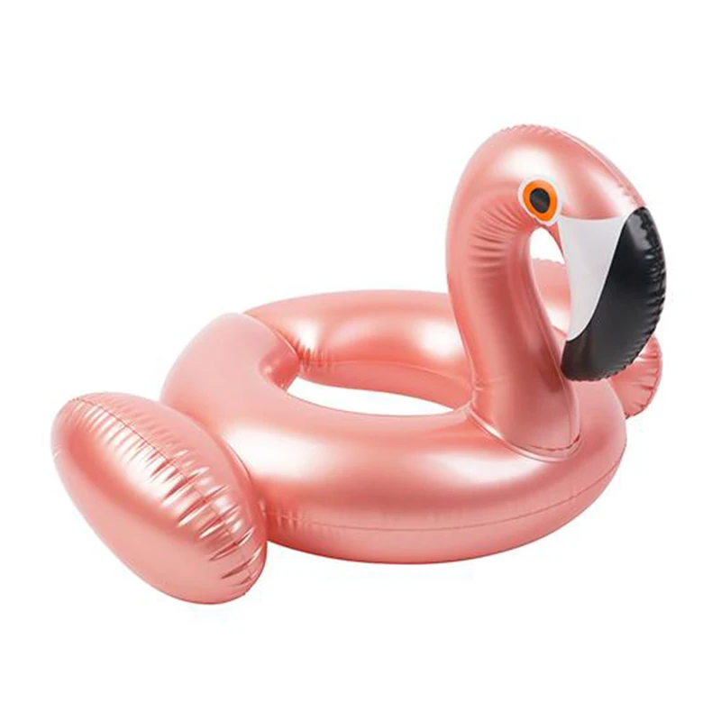 Rose gold Flamingo Надувной Единорог Фламинго детский поплавок бассейн игрушки для детей розовое золото плавательный круг надувной бассейн поплавок кольцо Дети - Цвет: Rose gold Flamingo